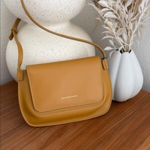 Adolfo Dominguez Ochre Shoulder Bag
